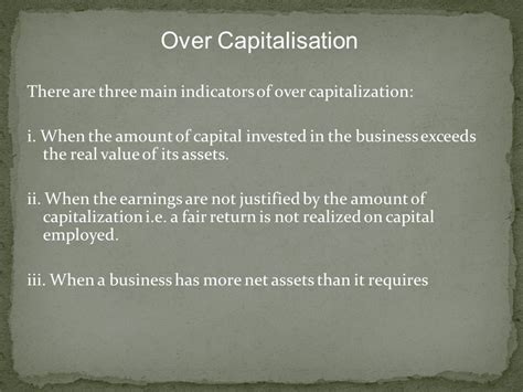 Capitalisation: Understanding Its Role