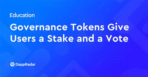 How Governance Tokens Shape